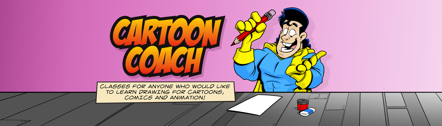 Cartoon Coach Super Hero