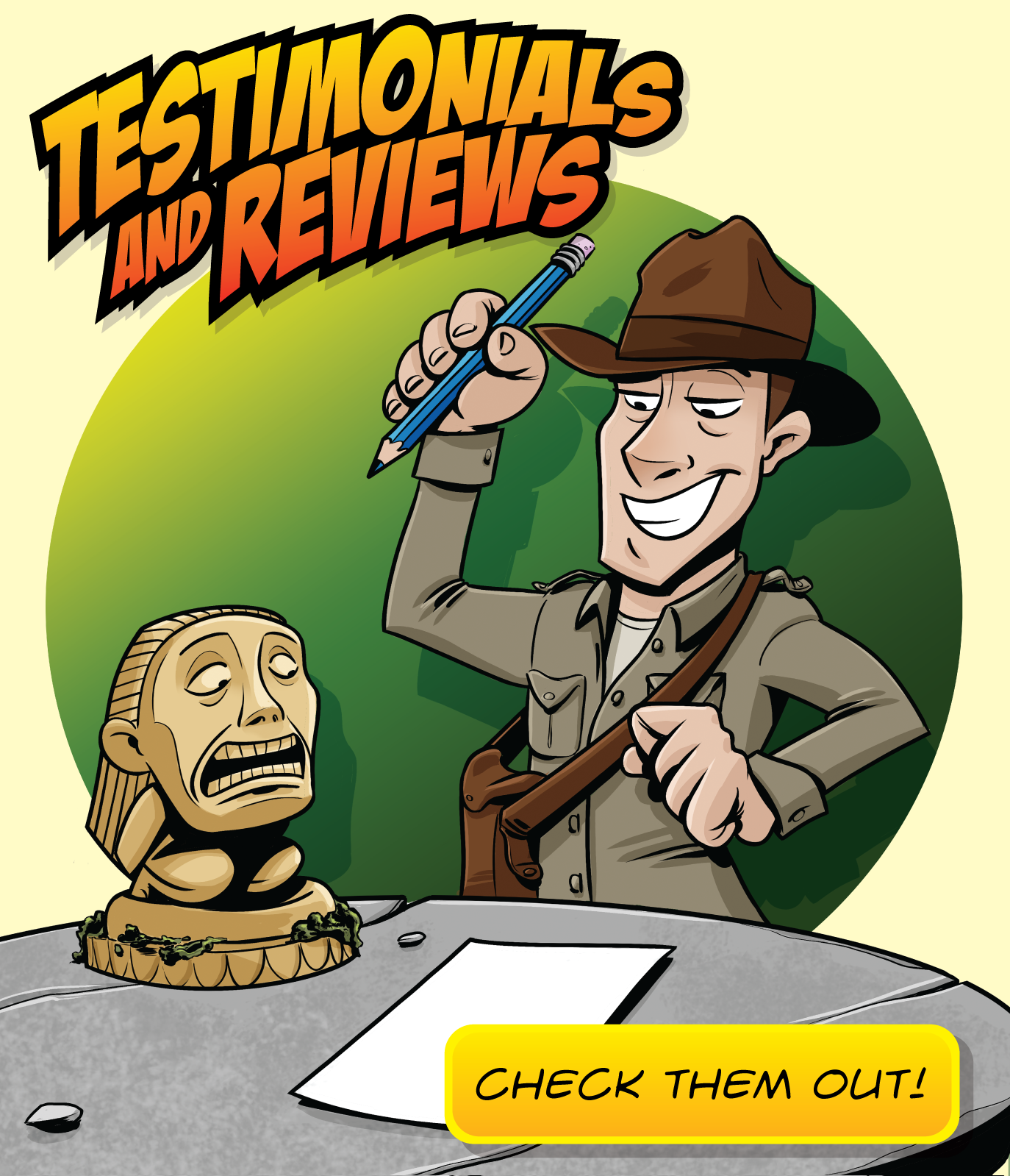 Cartoon Coach Indiana Jones Testimonials and Reviews