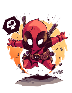 Derek Laufman - Deadpool Fan Art - Character Copyright Marvel/Disney