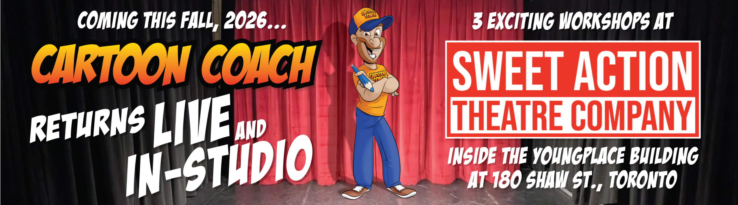 Cartoon Coach Returns Live and in studio this Fall 2026