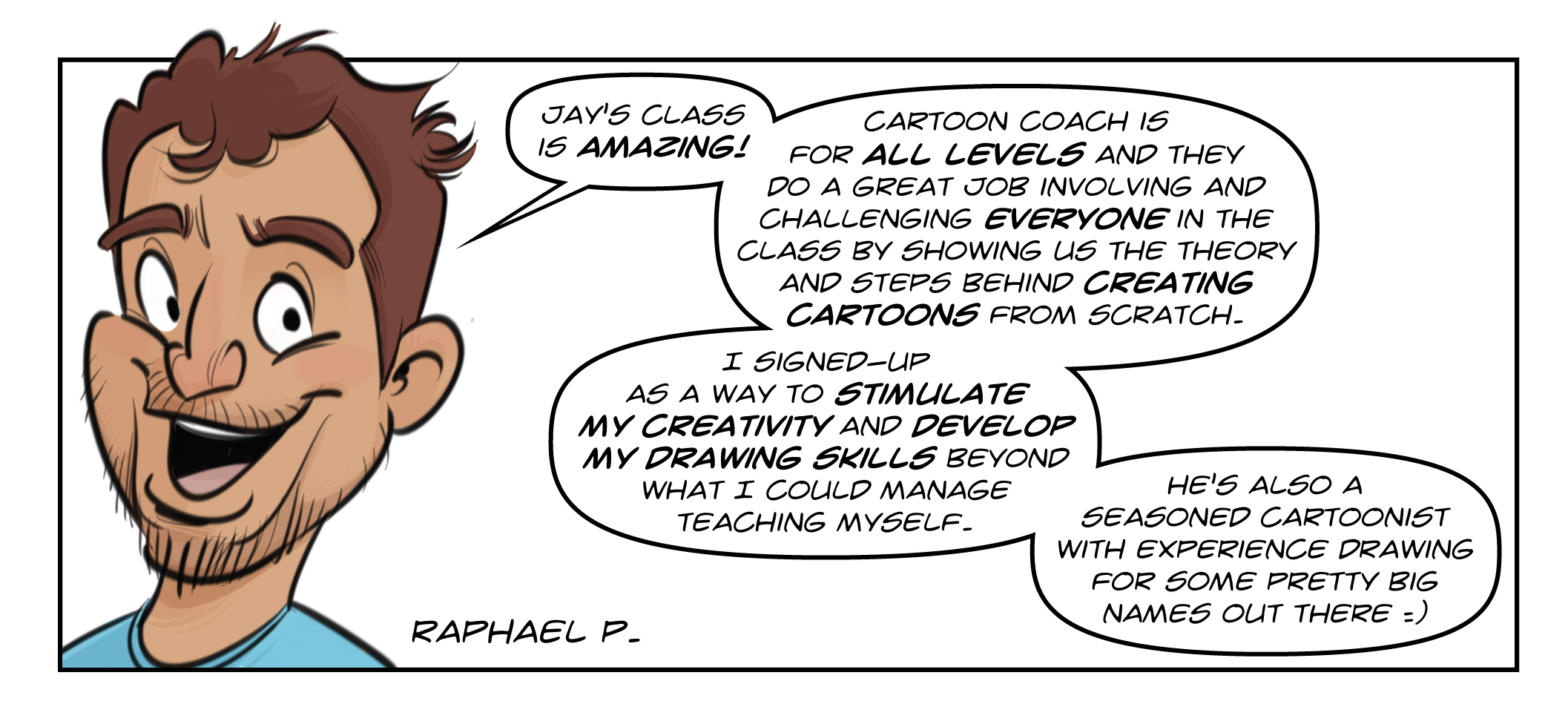Cartoon Coach Testimonial
