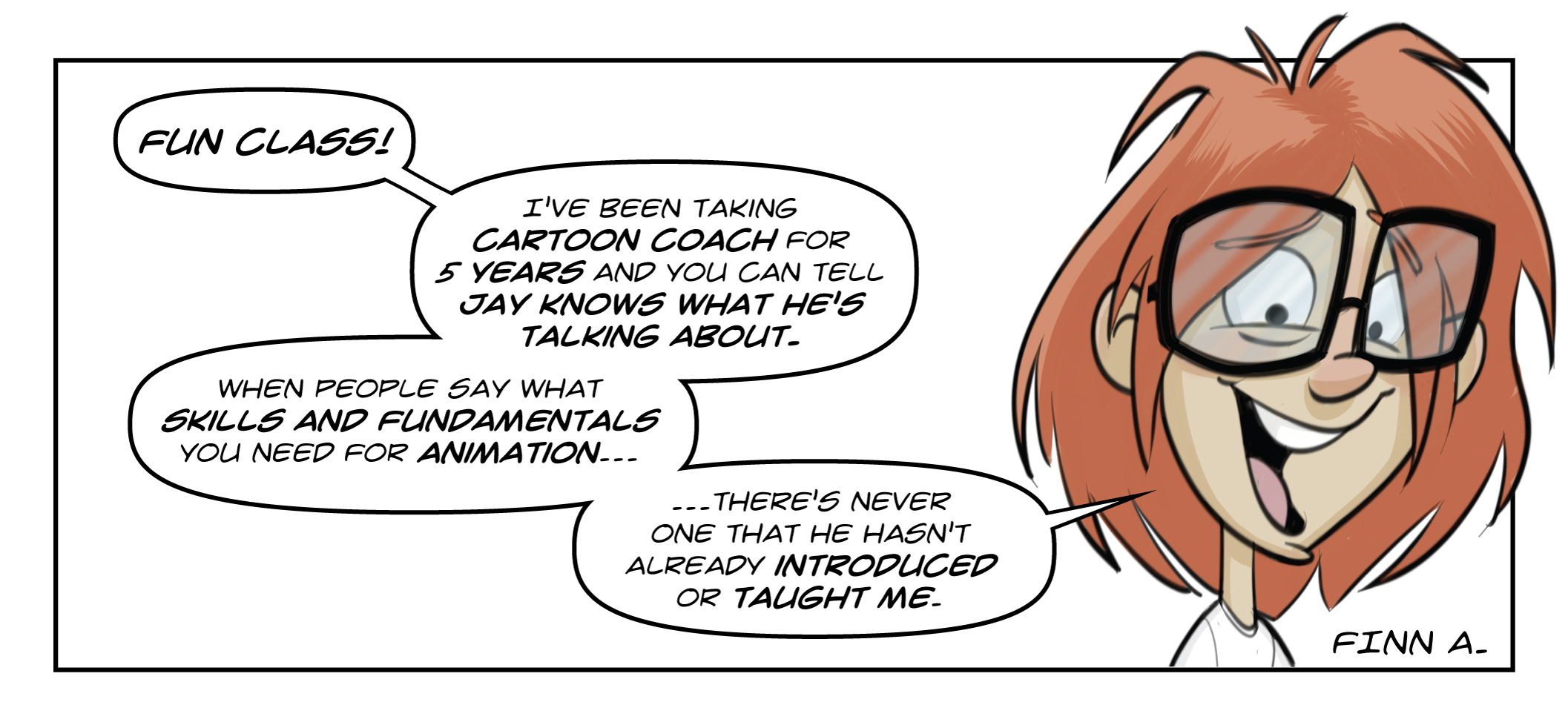 Cartoon Coach testimonials
